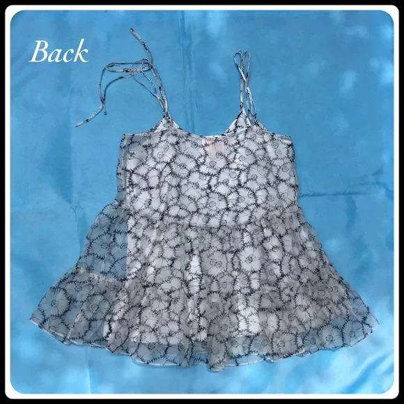 Cinq a Sept Esther floral ruffle hem silk top